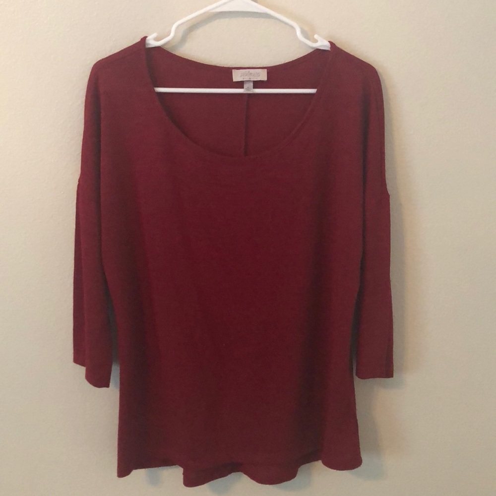 Soulmates Red Long Sleeve Top.
